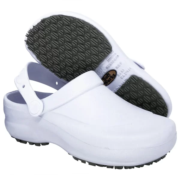 CALÇADO PROFISSIONAL SOFT WORKS BB60 CROCS ANTIDERRAPANTE BRANCO